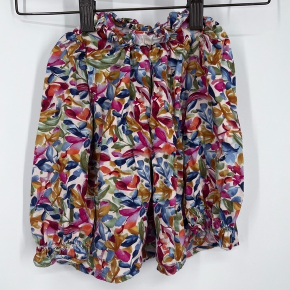 Mayoral Vibrant Floral Long Sleeve Girls Top